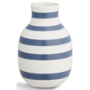 K�hler Omaggio Vase H12,5 cm, Stahlblau
