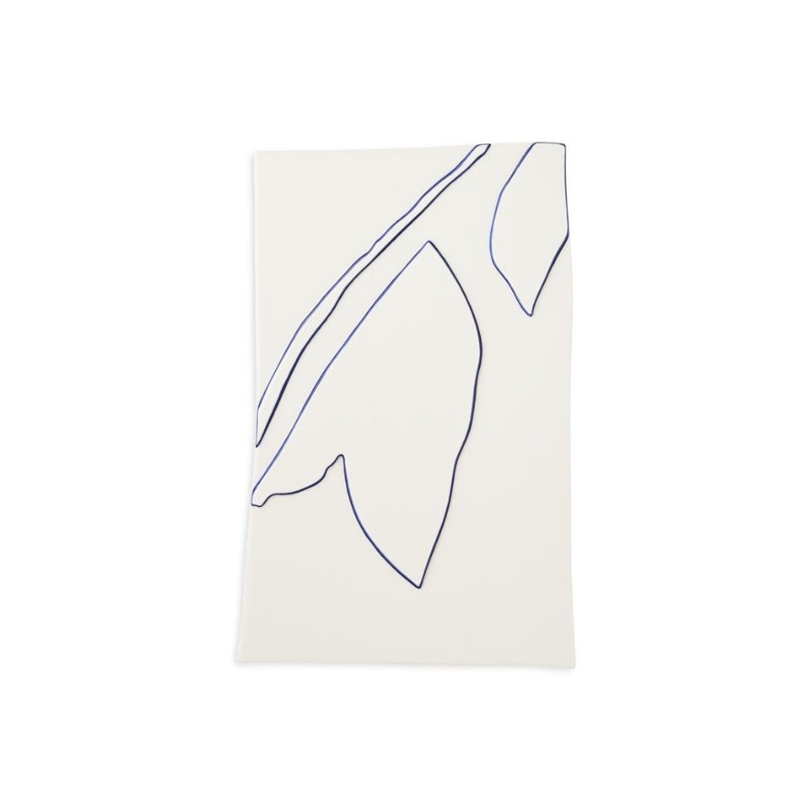 Kähler Relief Krone 28x43 cm, Hvid