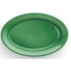 Kähler Ursula Oval Tallerken 28x18,5 cm, Mrk Grn