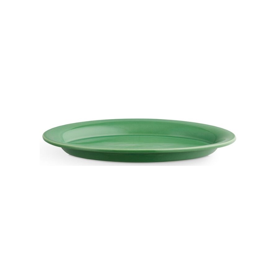 Kähler Ursula Oval Tallerken 28x18,5 cm, Mrk Grn