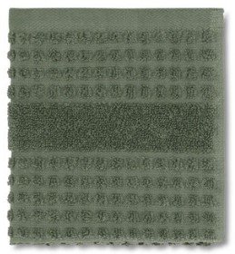 Juna Check Vaskeklud 30x30 cm, Mrk Grn