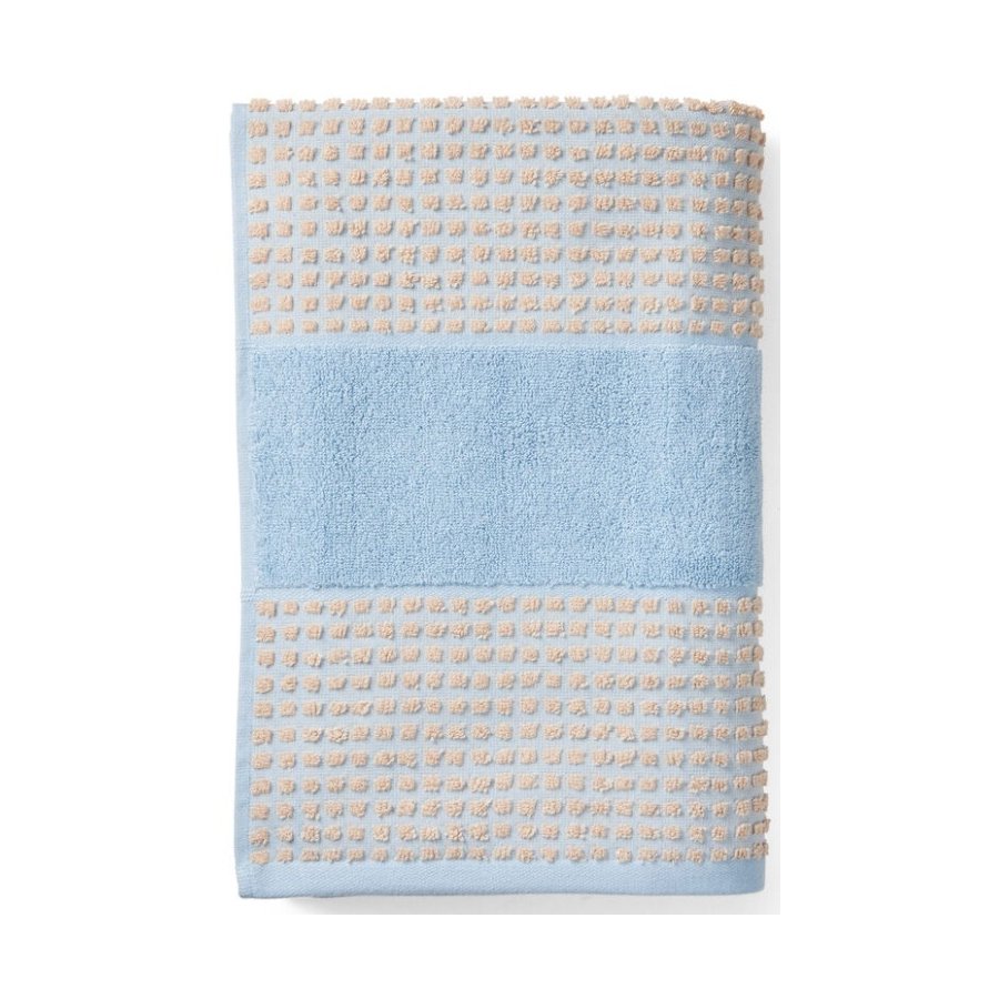 Juna Check Hndklde 70x140 cm, Lys Bl/Sand