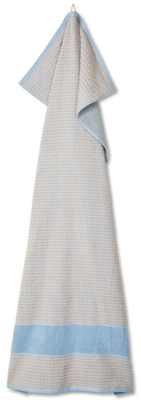 Juna Check Hndklde 70x140 cm, Lys Bl/Sand