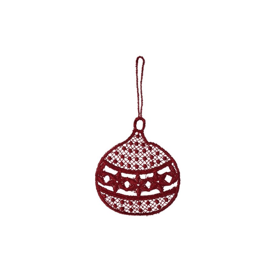 Juna Noel Weihnachtskugel 5 cm, Rot