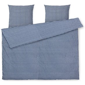 Juna Bk&Blge Sengetj 200x220 cm, Bl/Hvid
