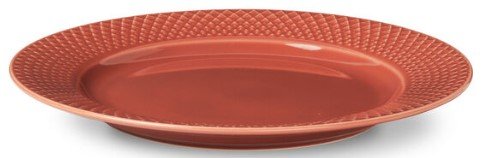 Lyngby Porceln Rhombe Color Tallerken 23 cm, Terracotta