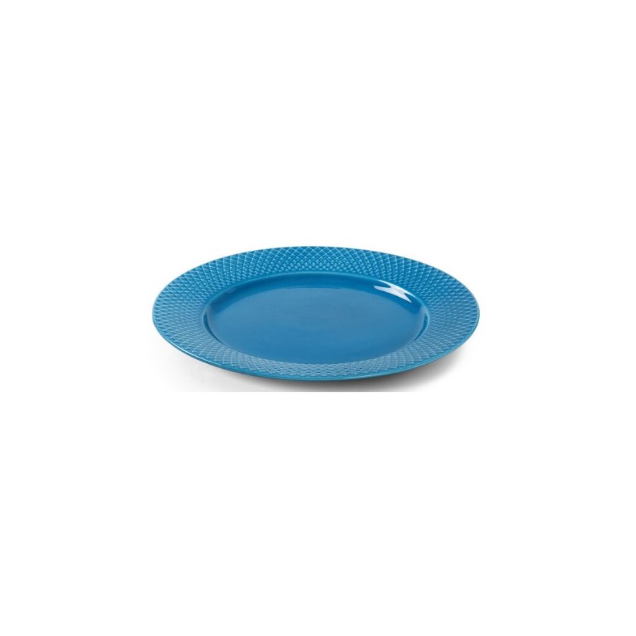 Lyngby Porceln Rhombe Color Teller 27 cm, Blau