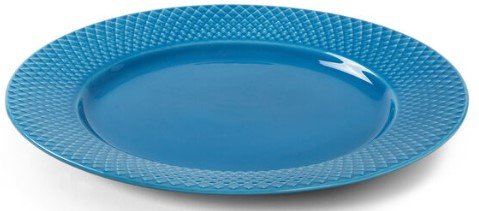 Lyngby Porceln Rhombe Color Tallerken 27 cm, Bl