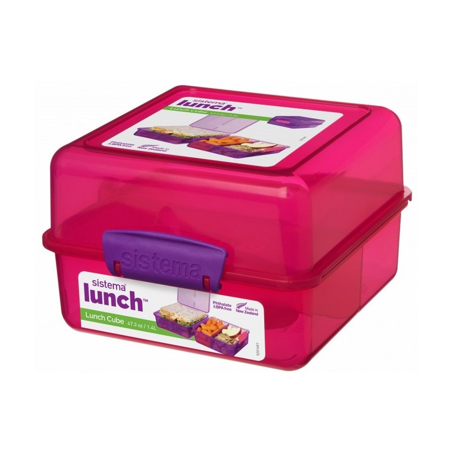 Sistema Lunch Lunchbox 1,4 L, Rosa/Lila