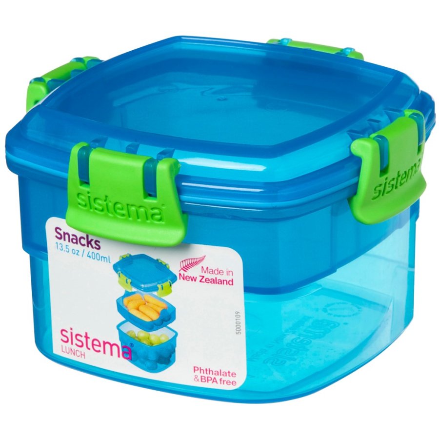 Sistema Lunch Snackbox 400 ml, Bl/Grn