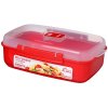 Sistema Microwave Rechteckiger Behlter 1.25 L, Rot