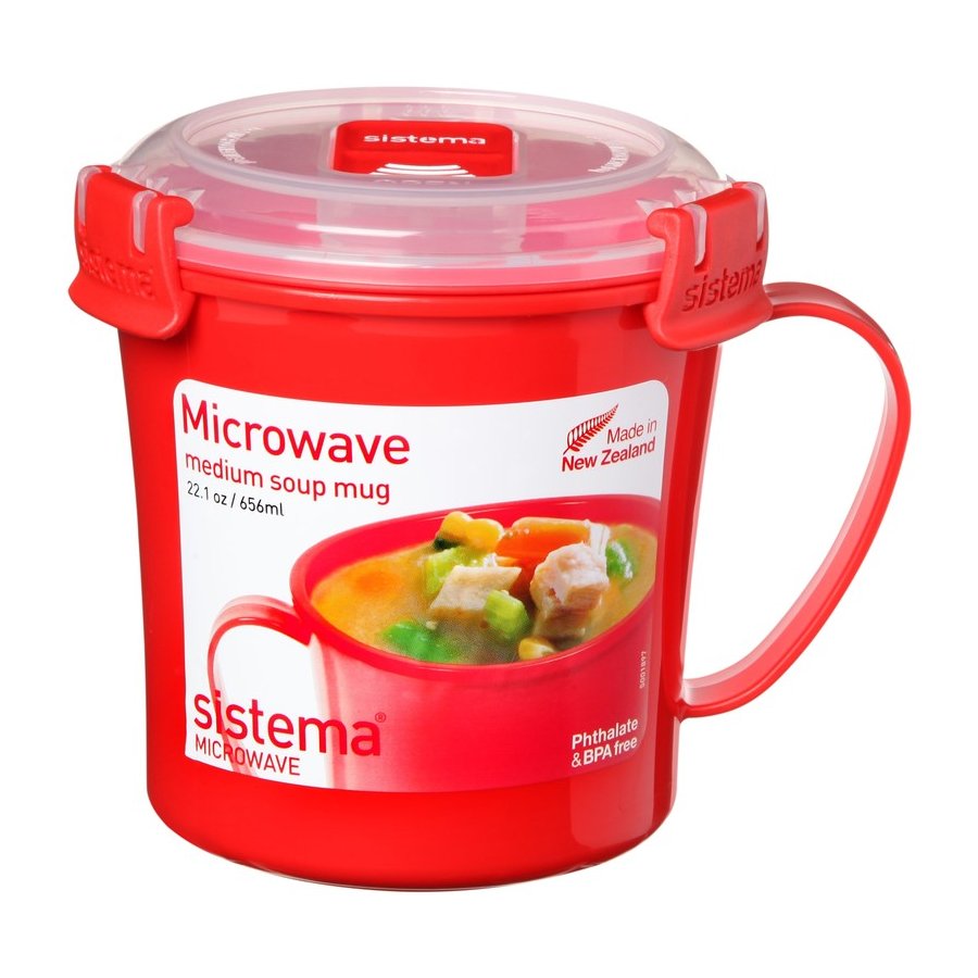 Sistema Microwave Suppenbecher 656 ml, Rot