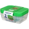 Sistema Nest It Meal Prep Aufbewahrungsbehlter 3er Set. 1 L, Leaf Green