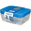 Sistema Nest It Meal Prep Aufbewahrungsbehlter 3er Set. 1,5 L, Marine Blue