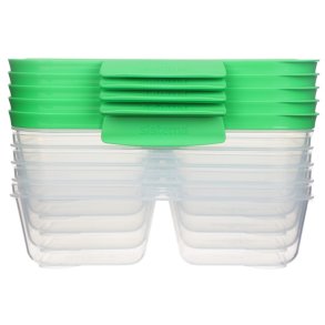 Sistema Nest It Meal Prep Opbevaringsboks m. 2 Rum 5 stk. 870 ml, Leaf Green