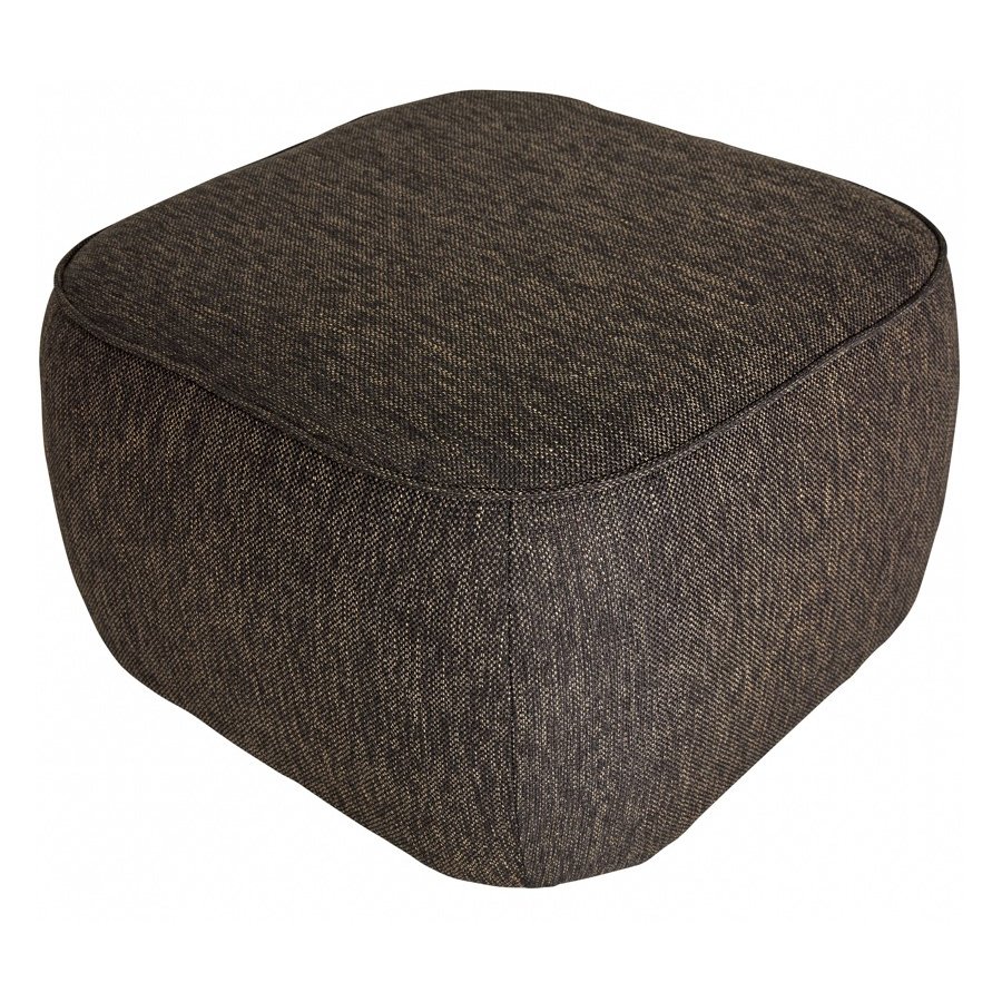 Hbsch Cube Pouf 57 cm, Dunkelbraun