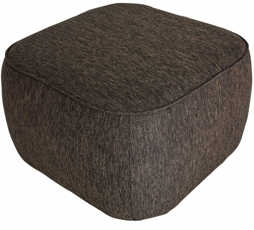 Hbsch Cube Pouf 57 cm, Dunkelbraun