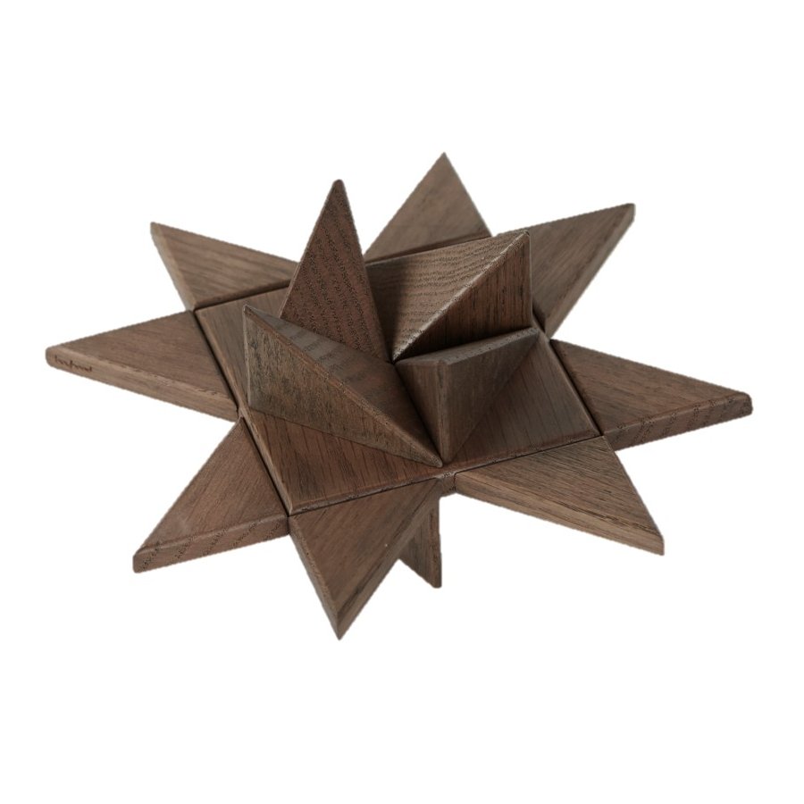 Boyhood Frbel Star fr den Tisch 18,6 cm, Eiche rauchgebeizt