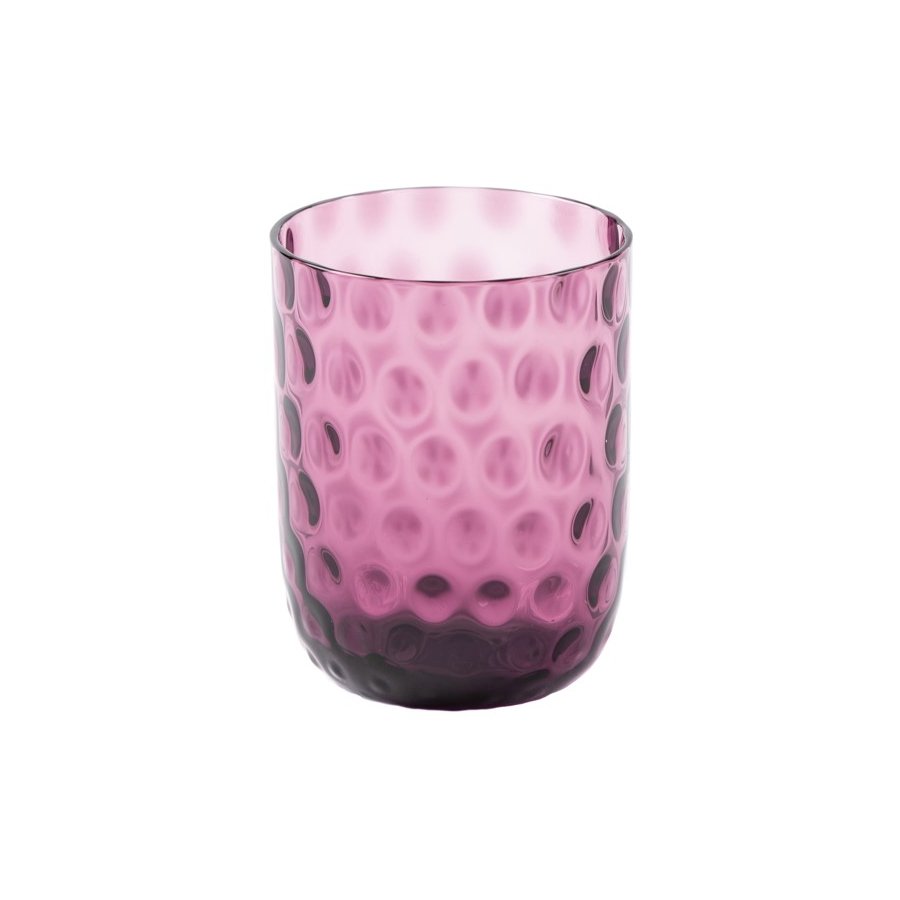 Kodanska Danish Summer Tumbler Trinkglas Small Drops 25 cl, Dunkelviolett