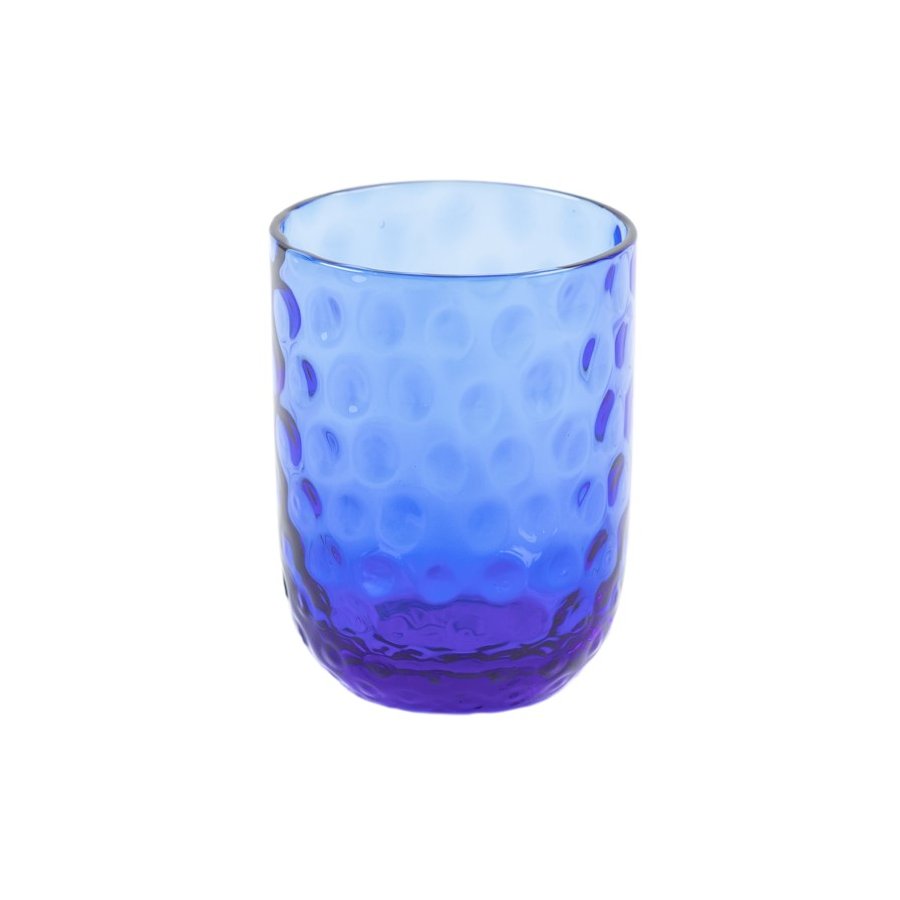 Kodanska Danish Summer Tumbler Trinkglas Small Drops 25 cl, Blau