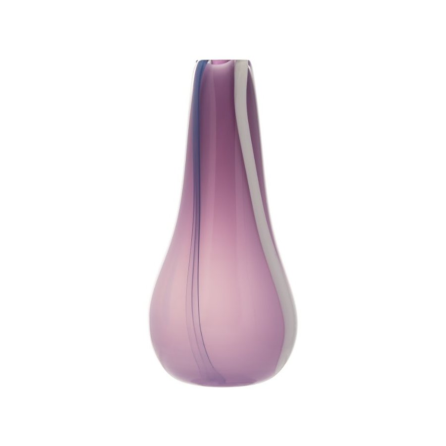 Kodanska Flow Vase H40-45 cm, Violett m. Streifen