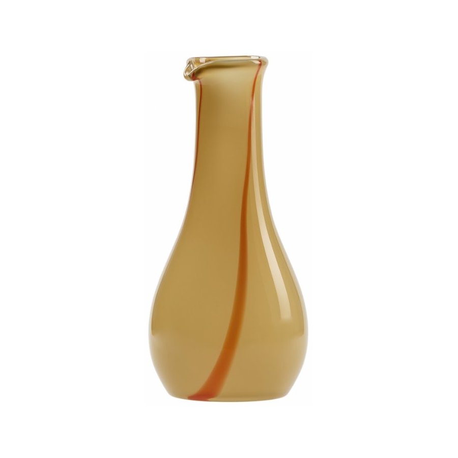 Kodanska Flow Karaffe 120 cl, Beige mit roten Streifen