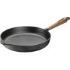 Skeppshult Stegepande Dyb 28cm, Valnd Hndtag
