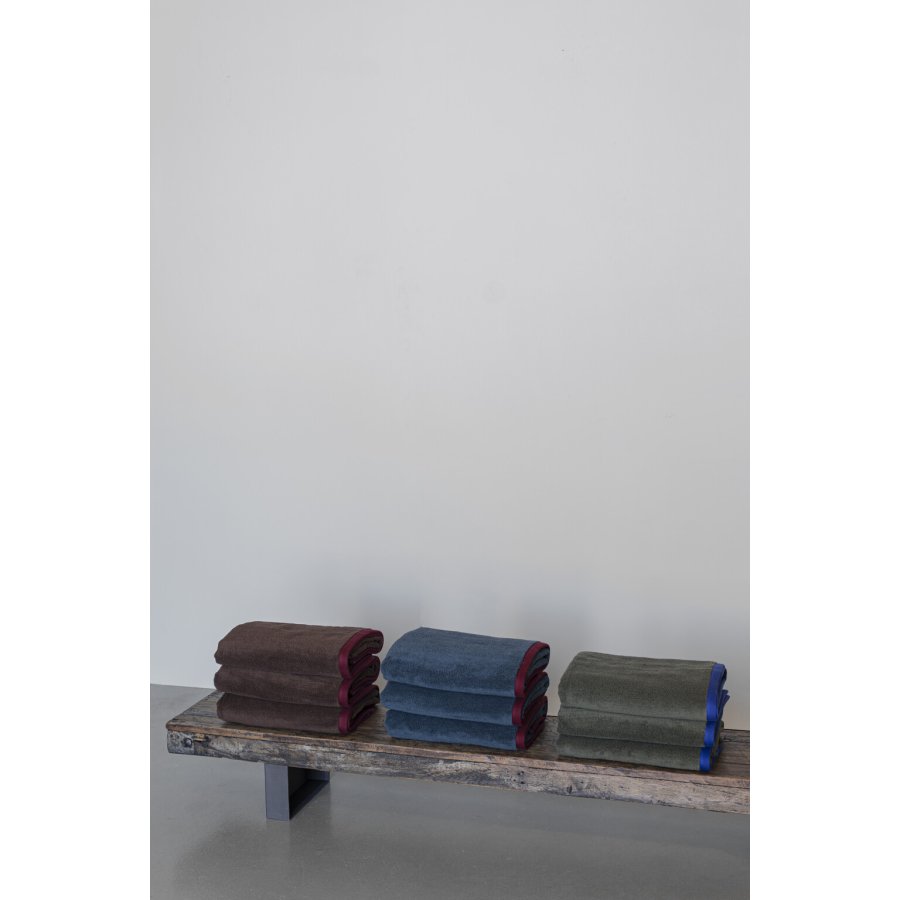 Mette Ditmer Soft Handtuch 5090cm, Braun/Burgund