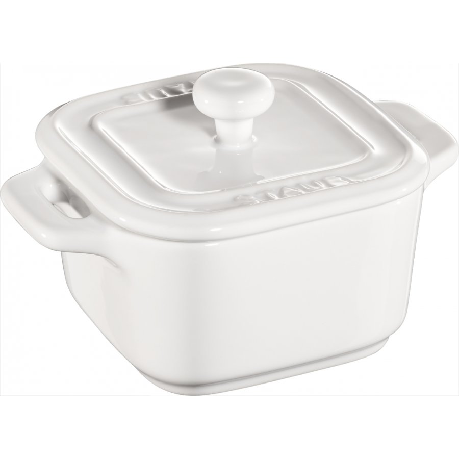 Staub 2 stk. Mini Cocotte Stentj 8cm hvid