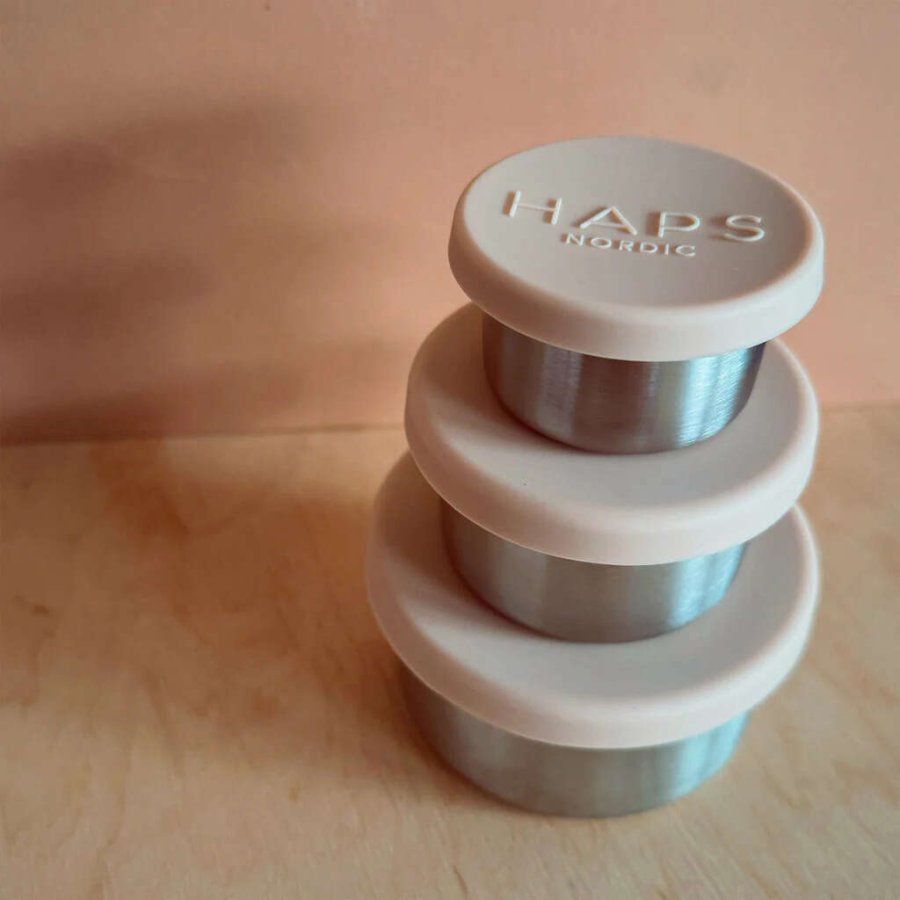 Haps Nordic Snackdose 3er Set, Blush