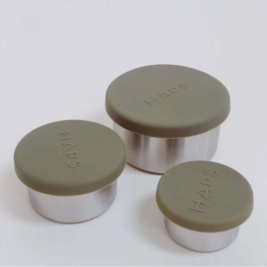 Haps Nordic Snackdose 3er Set, Olive