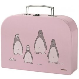 Stelton Penguin brnebestik 3 dele  i rosa kuffert