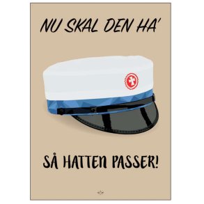 Citatplakat Student Nu Ska' Den Ha' Så Hatten Passer HF A3