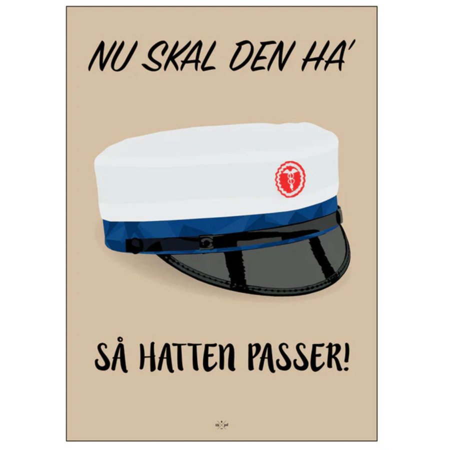 Citatplakat Student Nu Ska' Den Ha' S Hatten Passer HHX A4