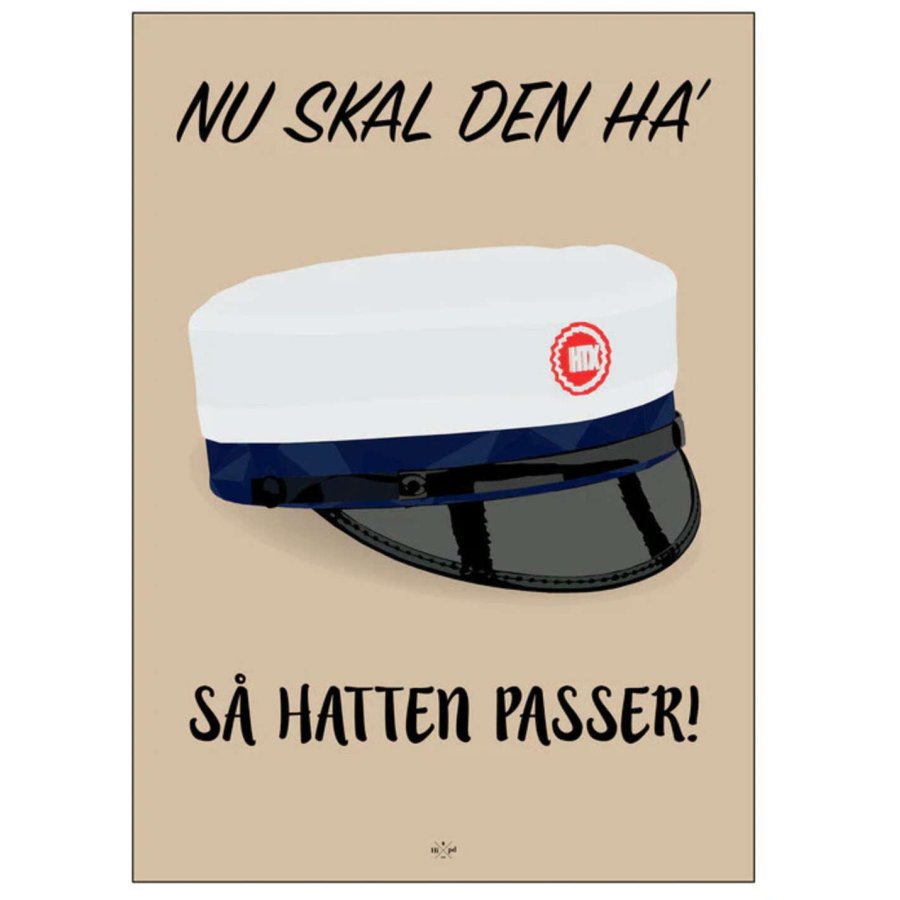 Citatplakat Student Nu Ska' Den Ha' S Hatten Passer HTX A4