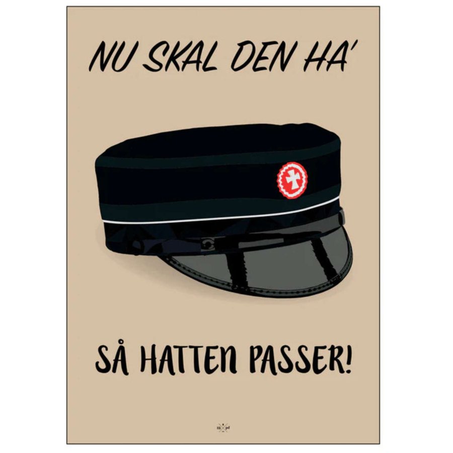 Citatplakat Student Nu Ska' Den Ha' S Hatten Passer Sort A4