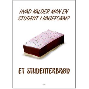 Citatplakat Studenterbrød A4