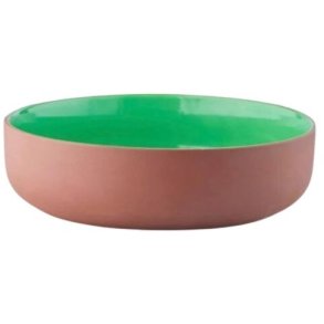 Studio About Clayware Trennschale. 22,5 cm, Terrakotta/Grn