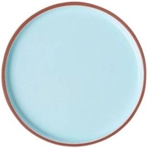 Studio About Clayware Teller 2 Stk. 18,5 cm, Terrakotta/Blau