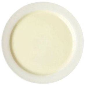 Studio About Clayware Teller 2 Stk. 25 cm, Elfenbein/Gelb