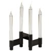 Studio About Link Kerzenstnder H4 cm, Schwarz Eloxiert