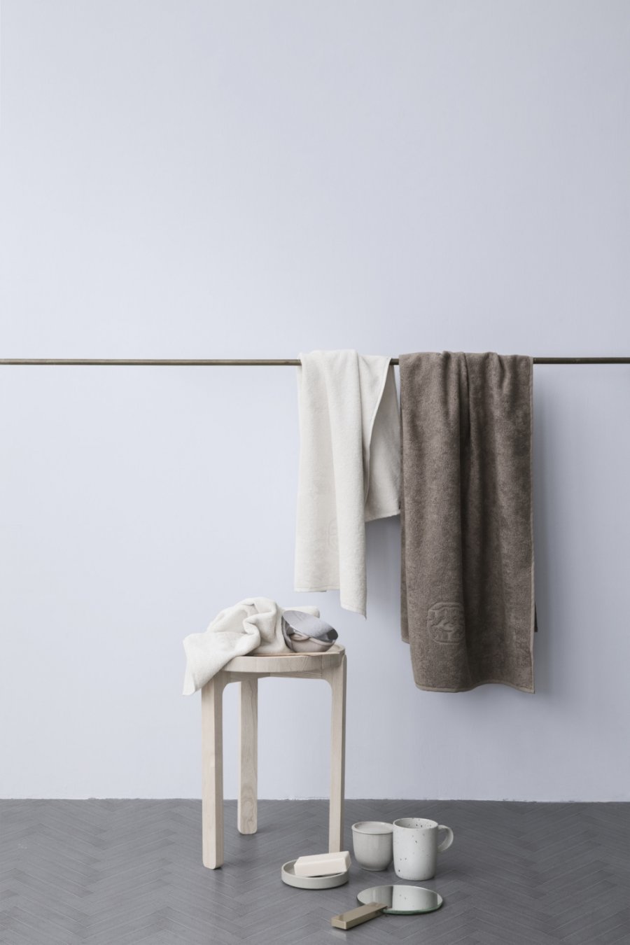Georg Jensen Damask Hndklde DAMASK-TERRY Walnut, 50x100 cm
