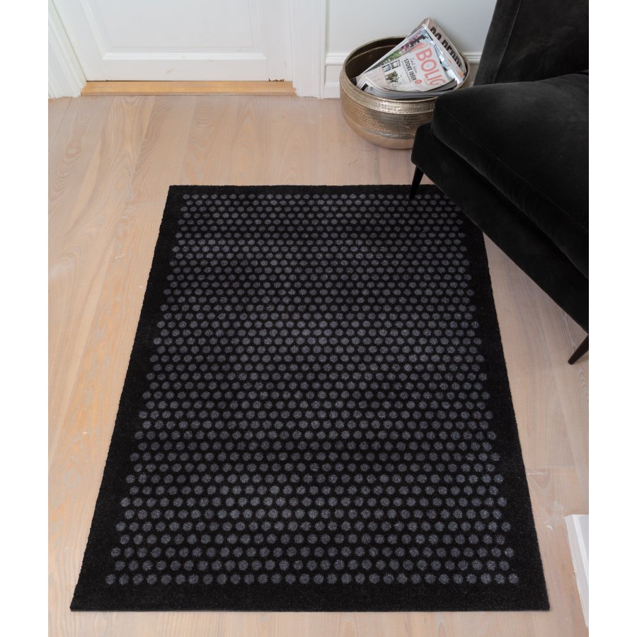 Tica Copenhagen Dot Mtte 90x130 cm, Sort/Gr