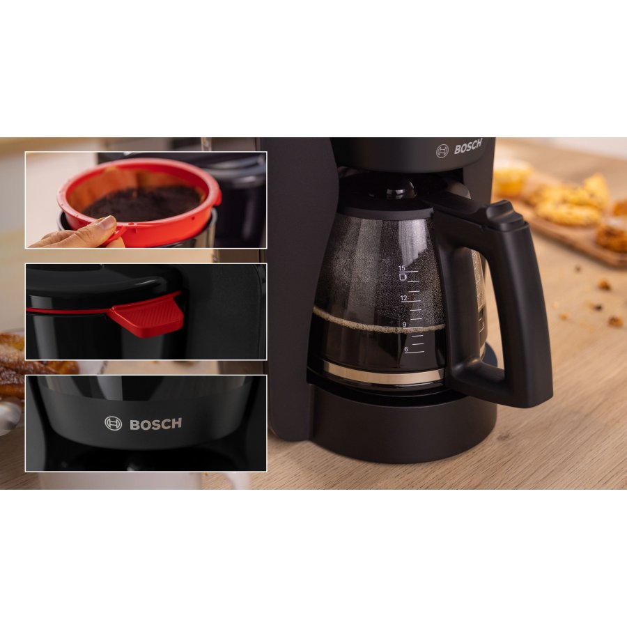 Bosch MyMoment Kaffeemaschine 1,4 l, Schwarz