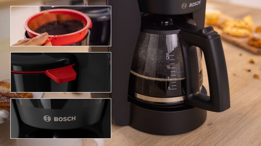 Bosch MyMoment Kaffeemaschine 1,4 l, Schwarz