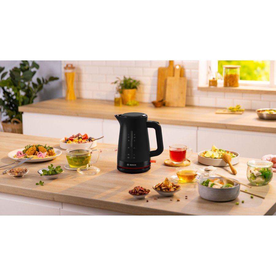 Bosch MyMoment Elektrischer Wasserkocher 1,7 L, Schwarz