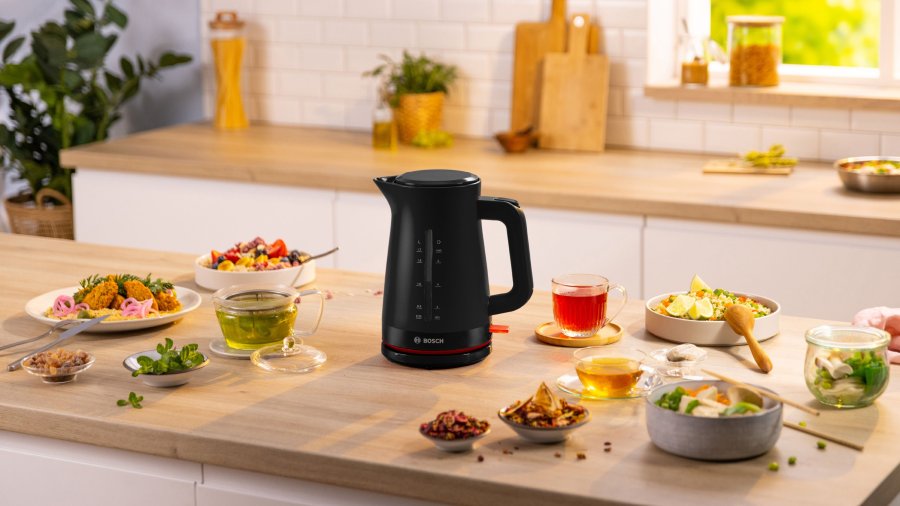 Bosch MyMoment Elektrischer Wasserkocher 1,7 L, Schwarz