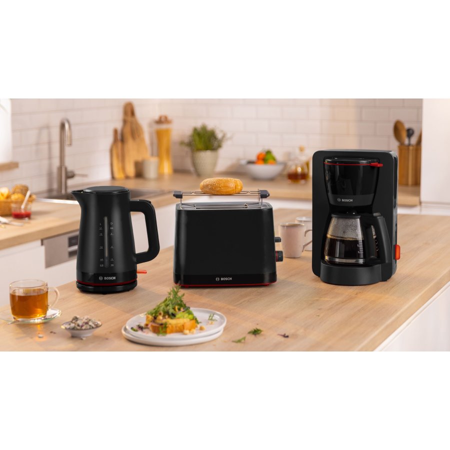 Bosch MyMoment Elektrischer Wasserkocher 1,7 L, Schwarz