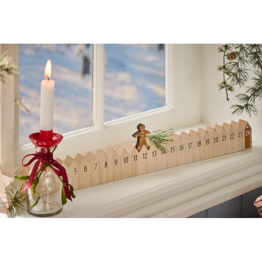 Ib Laursen Weihnachtskalender 50 cm, Gehender Lebkuchenmann