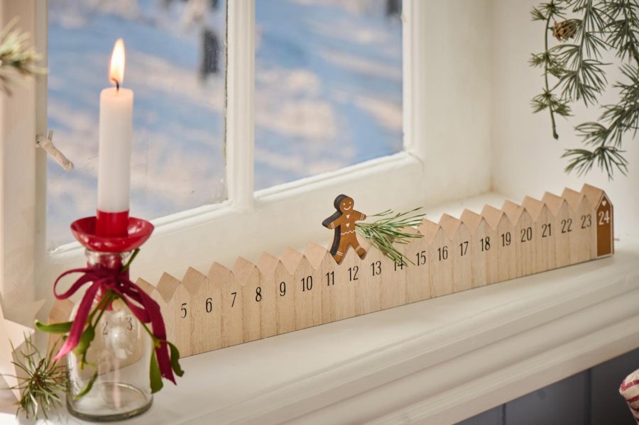 Ib Laursen Weihnachtskalender 50 cm, Gehender Lebkuchenmann